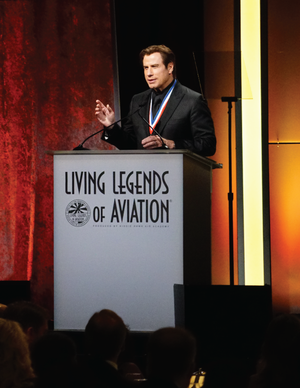 John Travolta and Harrison Ford to honor newest inductees  in Living Legends of Aviation  15th annual awards ceremony dedicated to the memory of astronaut Gene Cernan